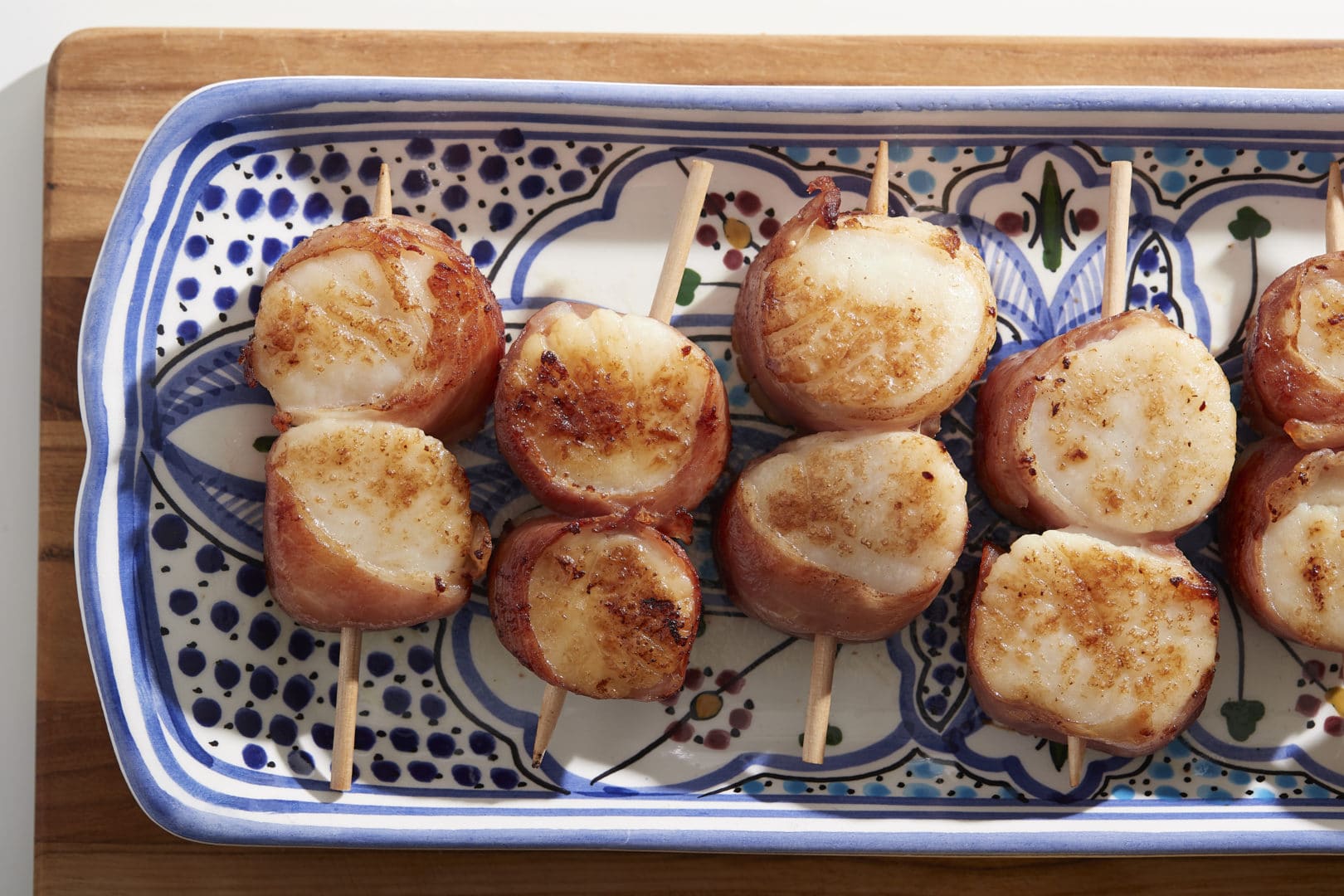 bacon-wrapped scallops from the Zupan's Seafood department at the Lake Grove store