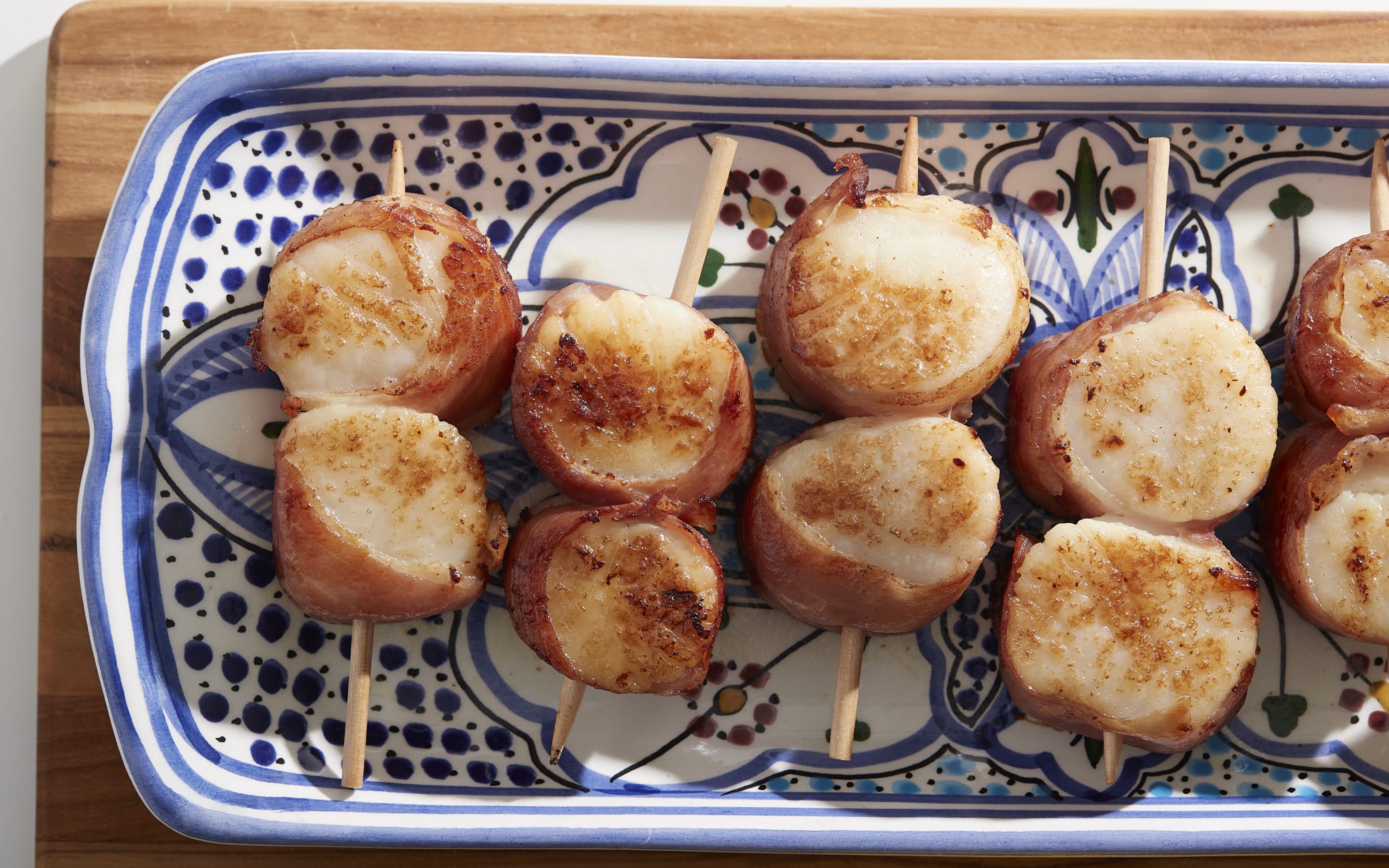 bacon-wrapped scallops from the Zupan's Seafood department at the Lake Grove store