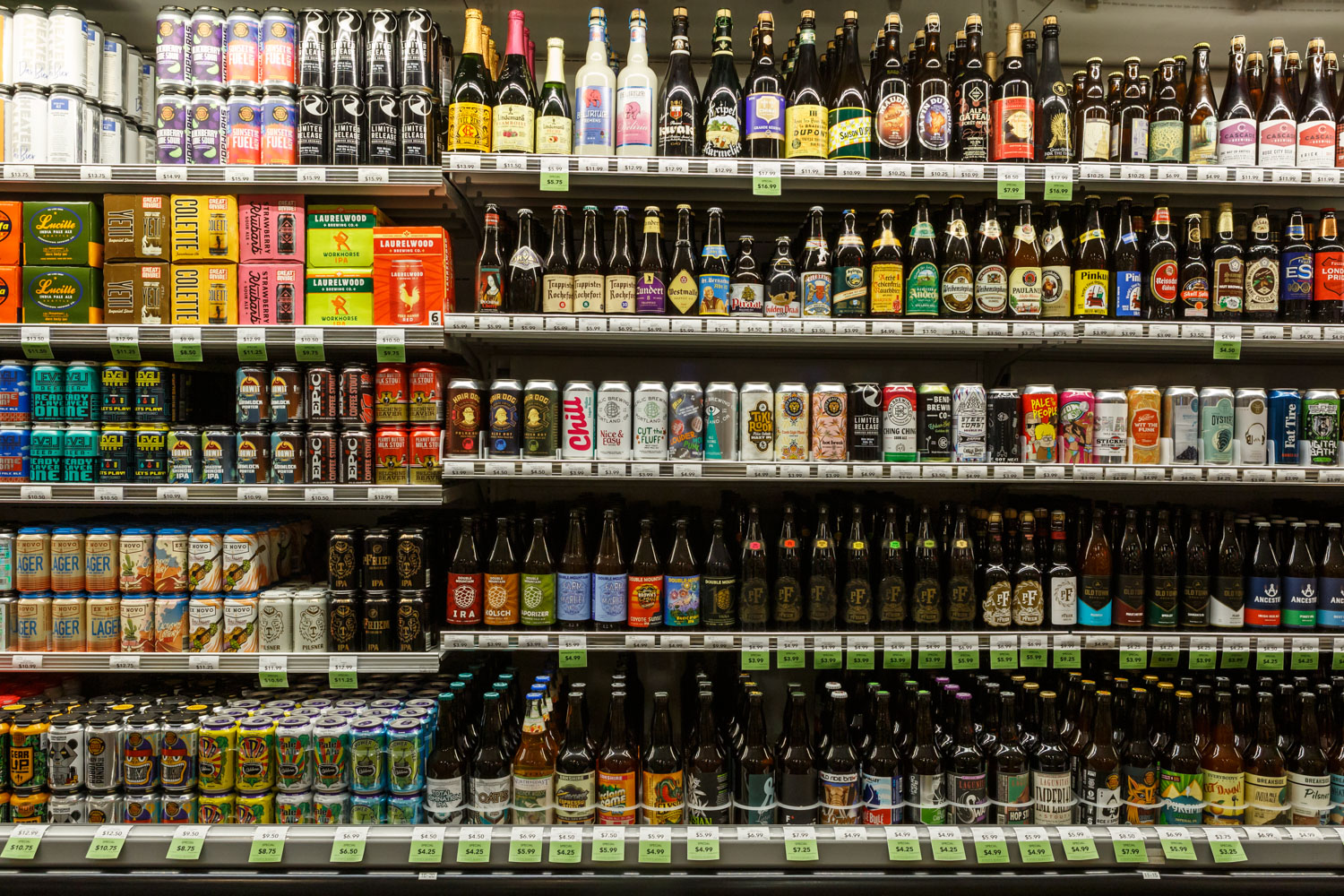 large beer selection available at Zupan's Markets Burnside