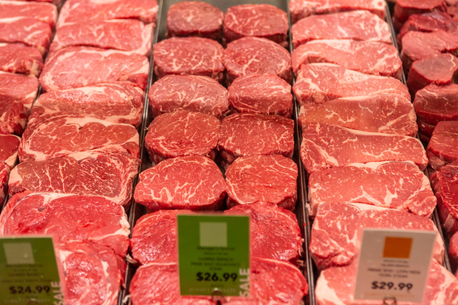 the meat department case at Zupan's Markets in Lake Grove, Oregon