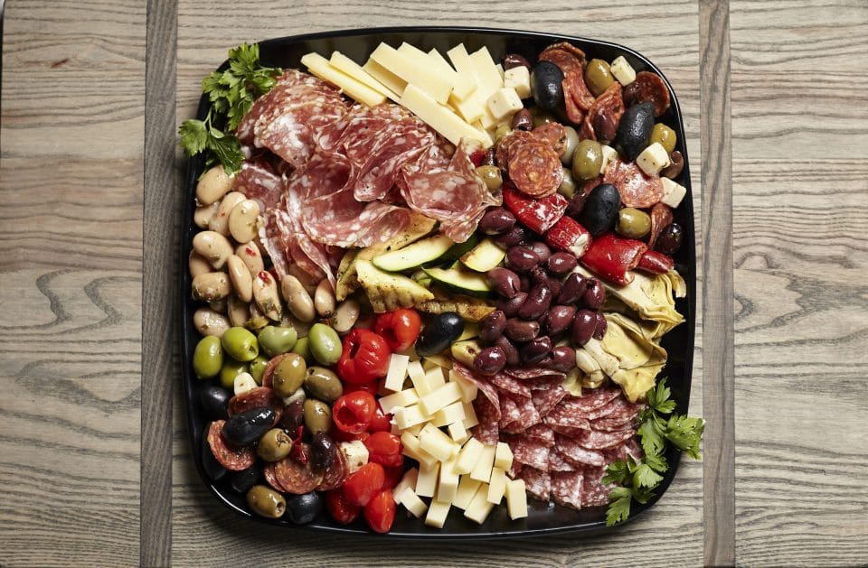 Antipasto catering platter from Zupans