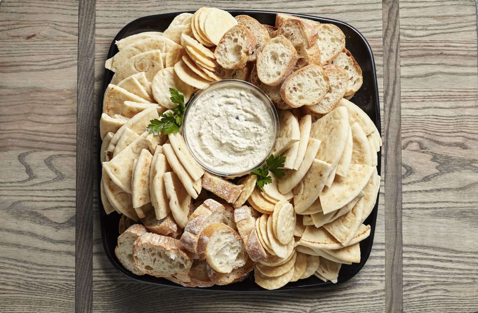 Artichoke Dip tray from Zupans catering