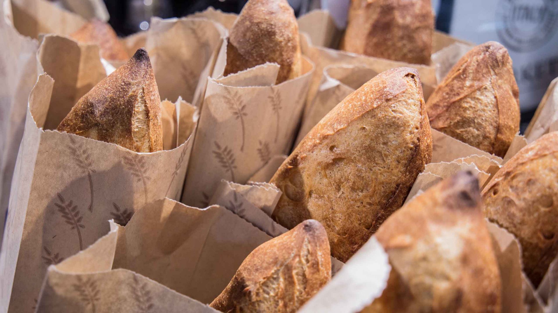 freshly-baked baguettes from the Zupan's Markets bakery department