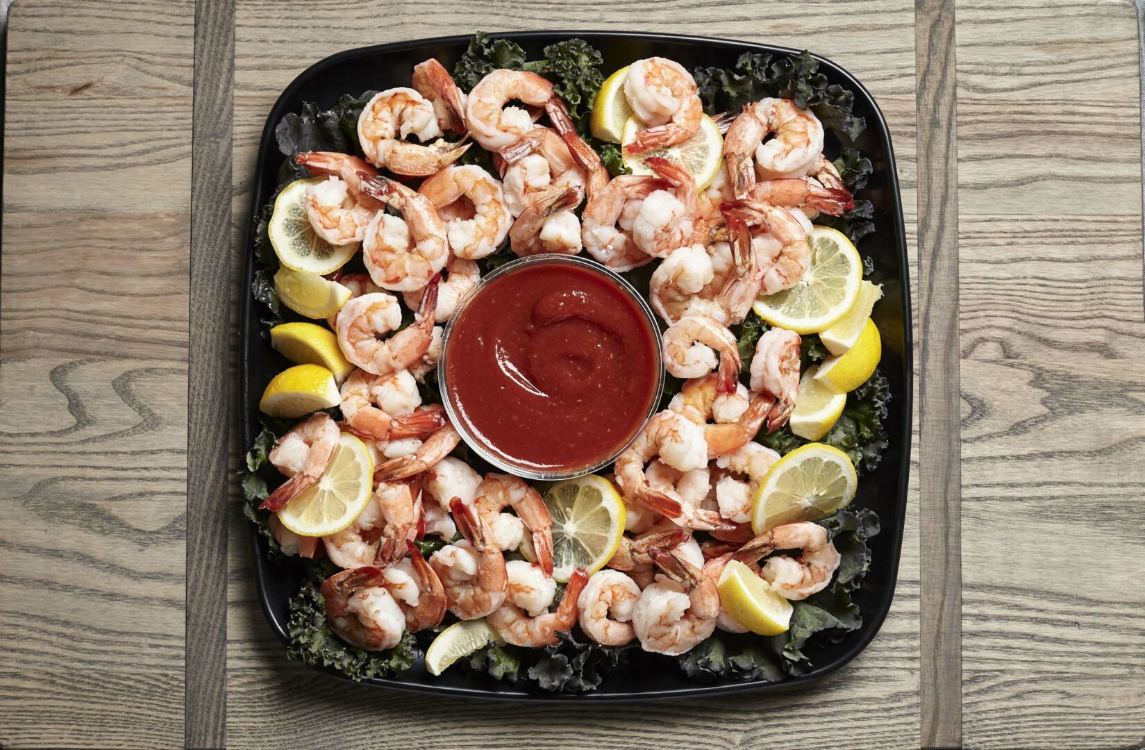 cocktail shrimp catering tray from Zupans