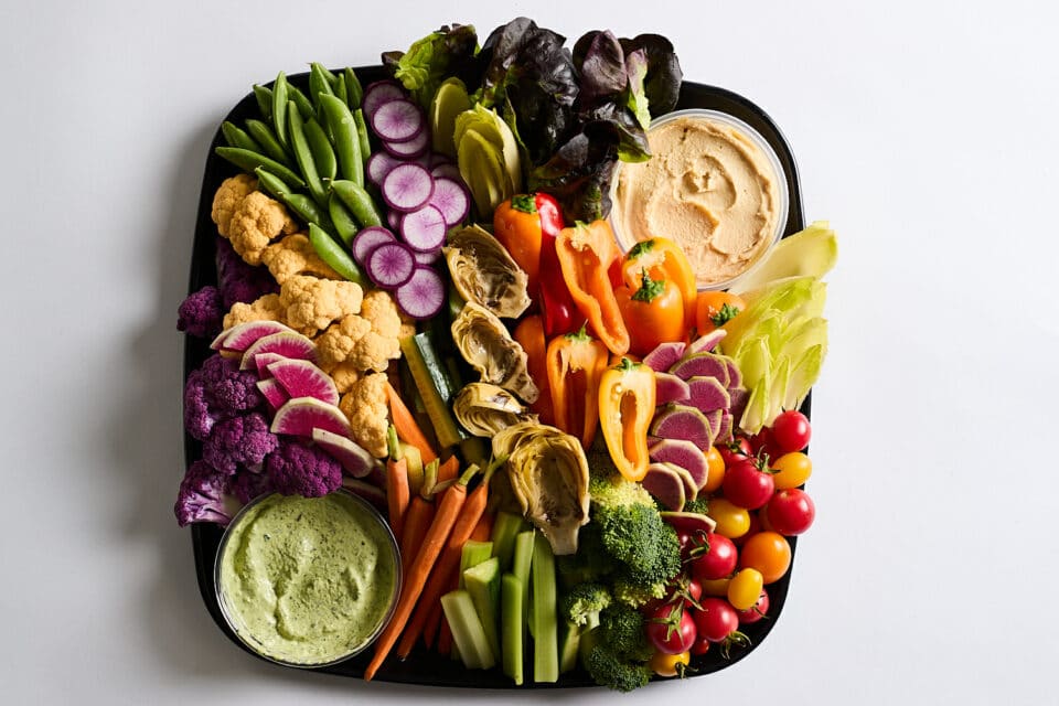 Veggie tray for parties