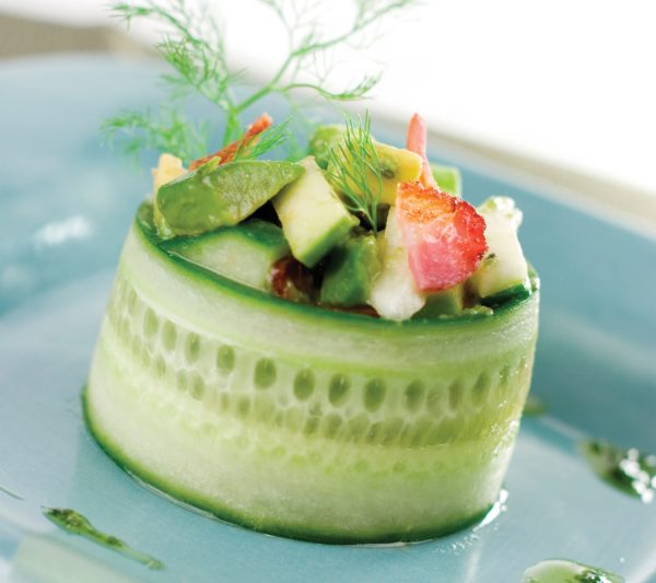 Avocado & Shrimp in Cucumber