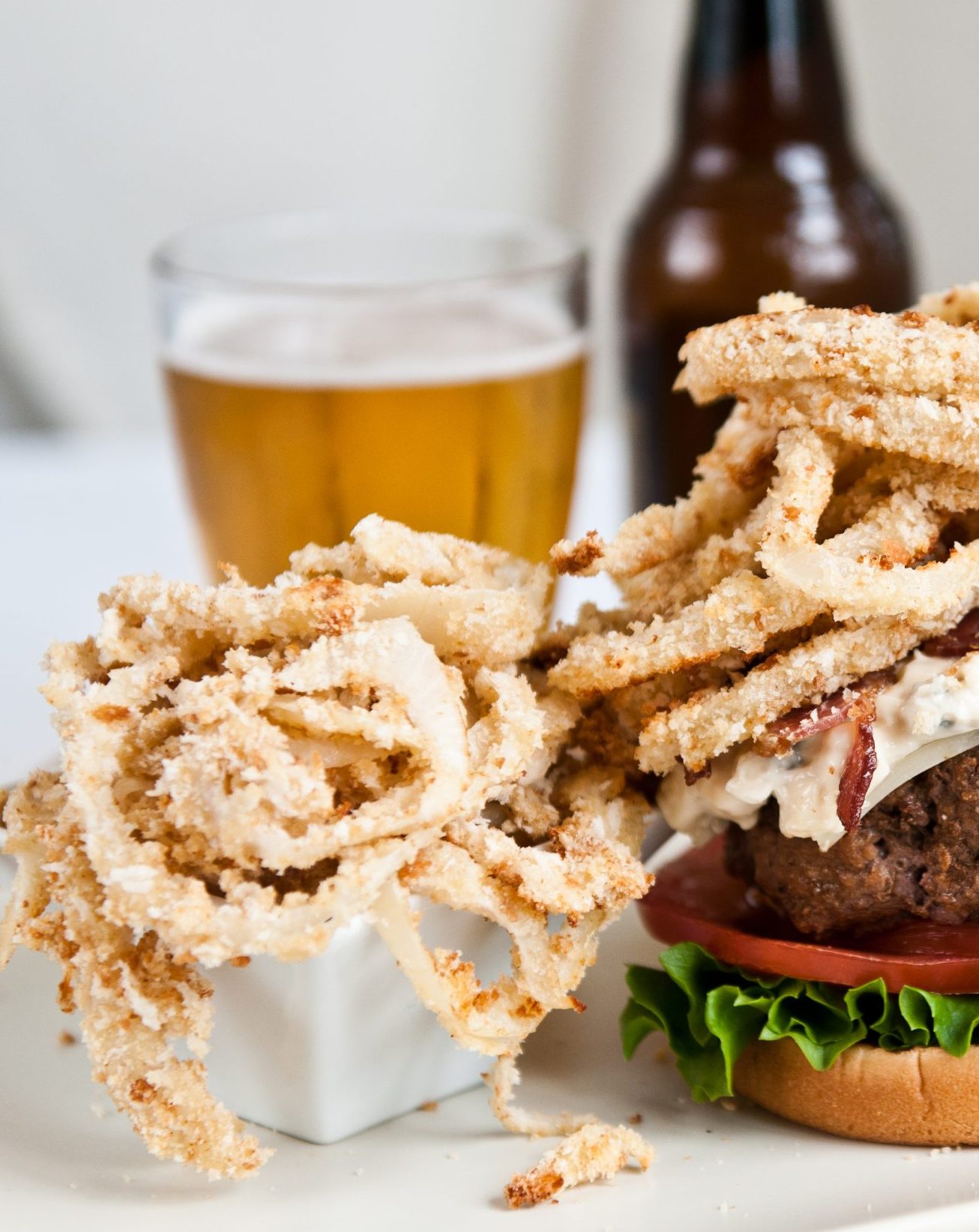 Beer-battered Oven-baked Onion Rings