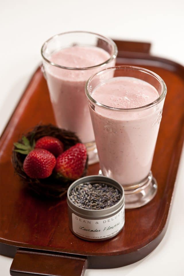 Strawberry Lavender Milkshake