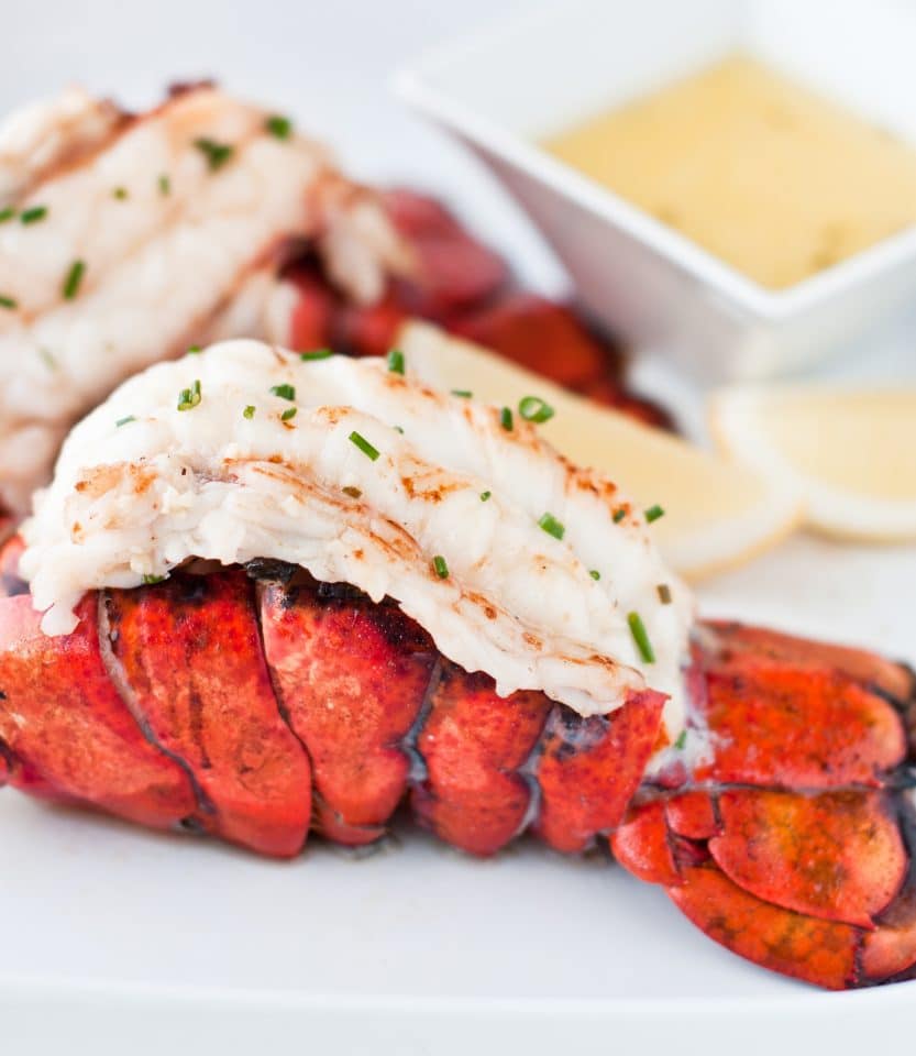 lobster tail with butter