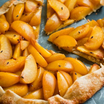 Rustic Pluot-Lavender Tart