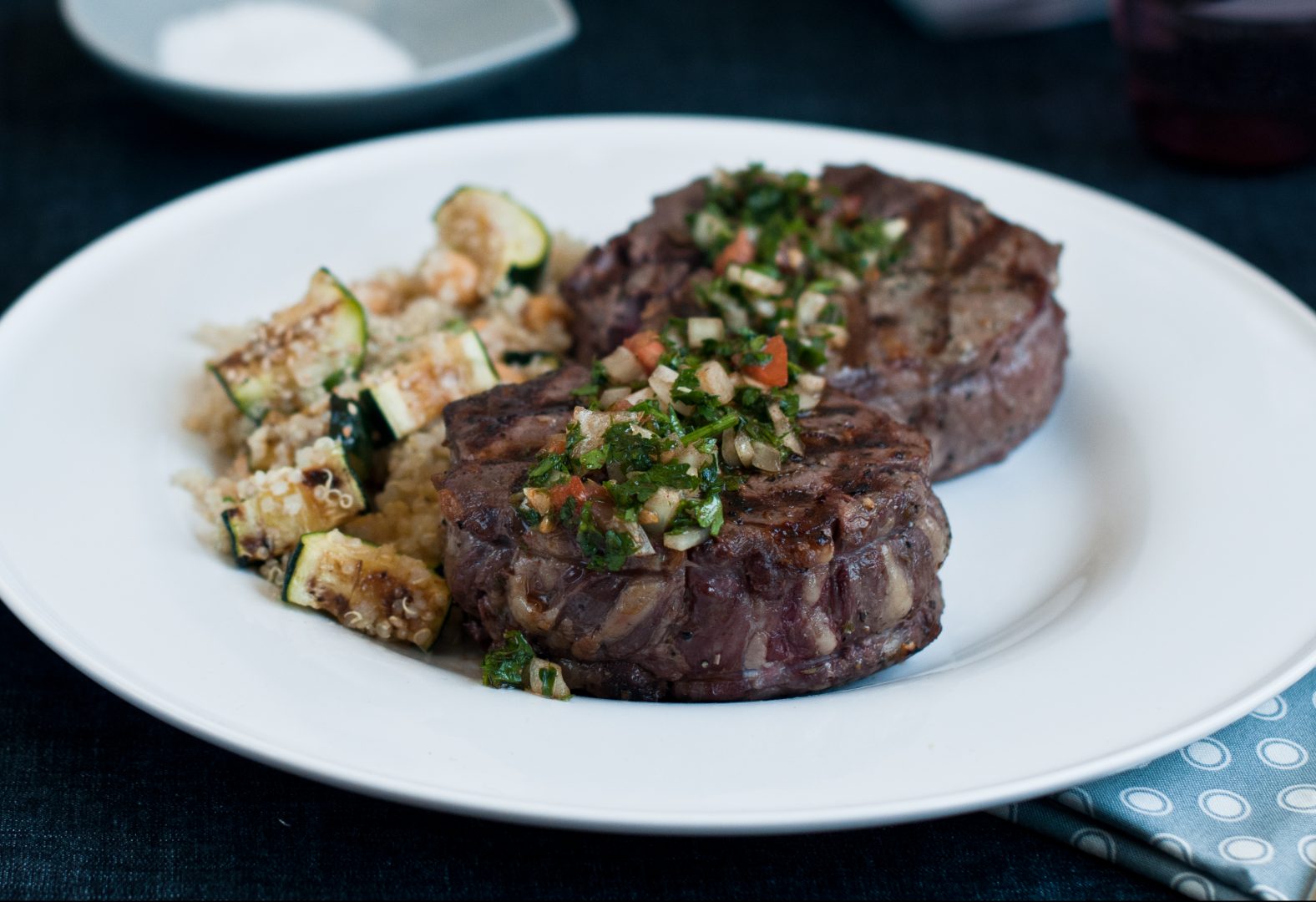 Delmonico Steak with Chimichurri Sauce