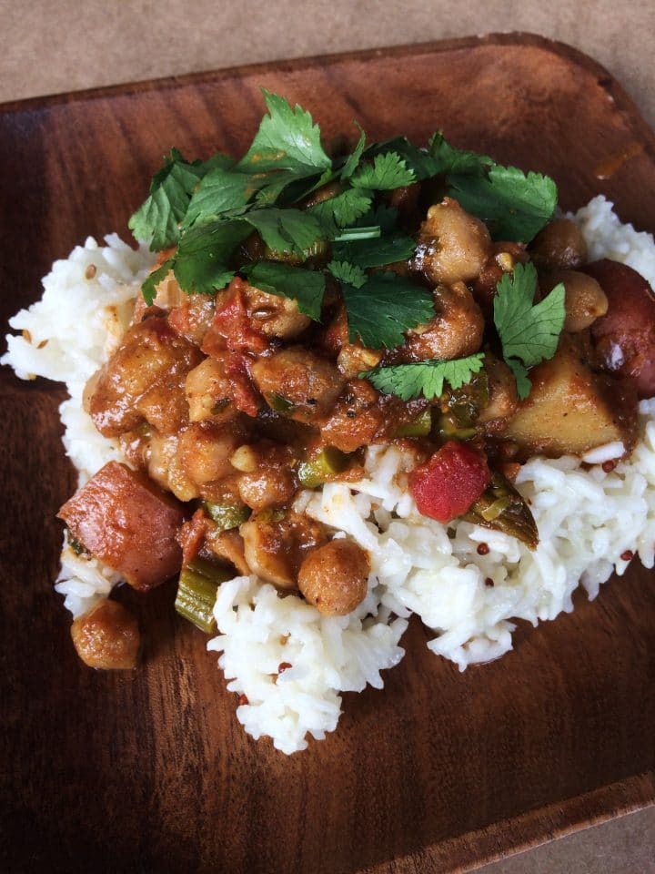 Chana Aloo Masala (Chickpea and Potato Curry)