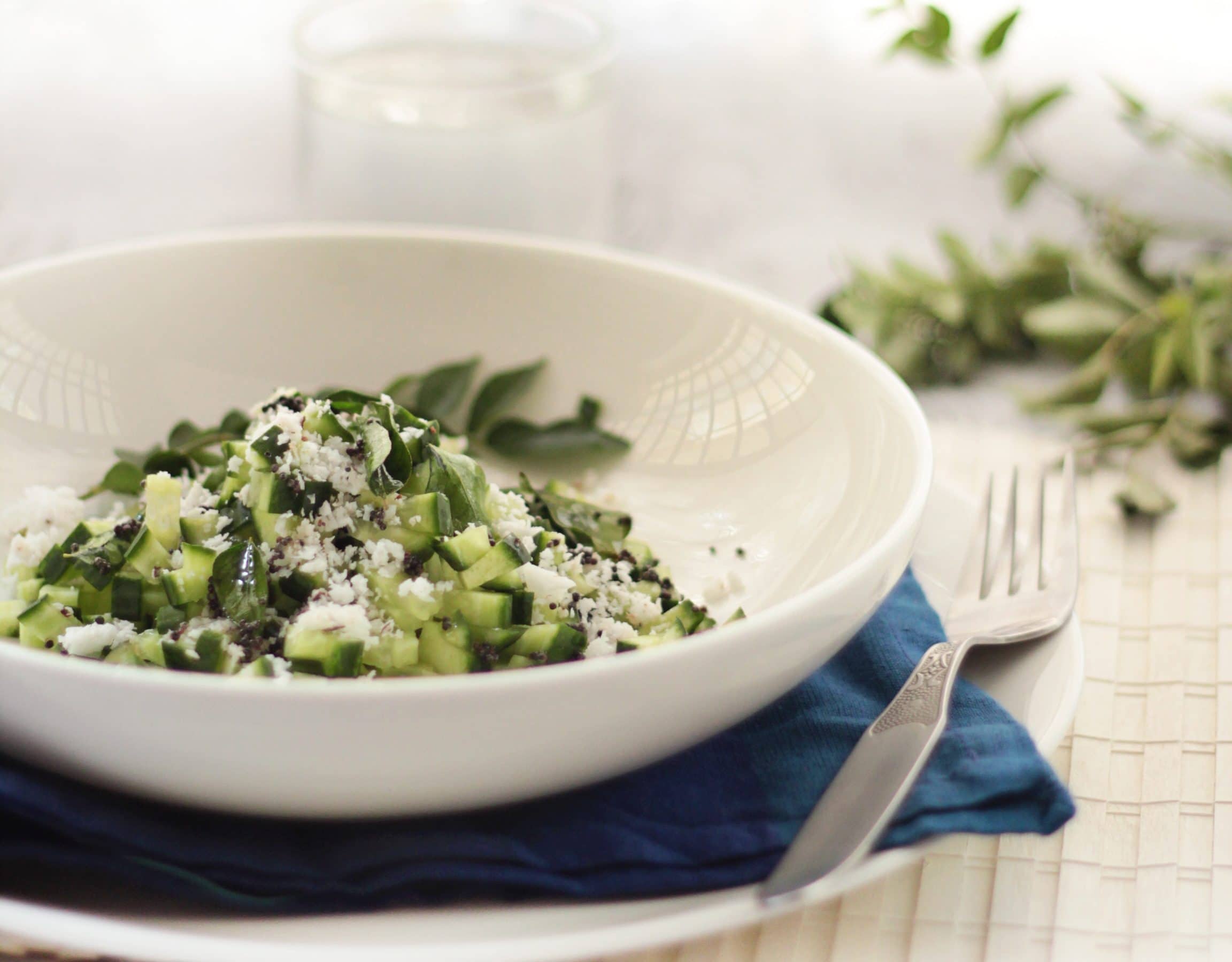 cucumber and coconut salad