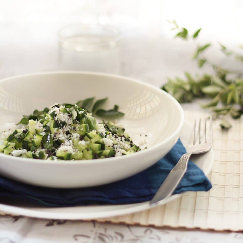 cucumber and coconut salad