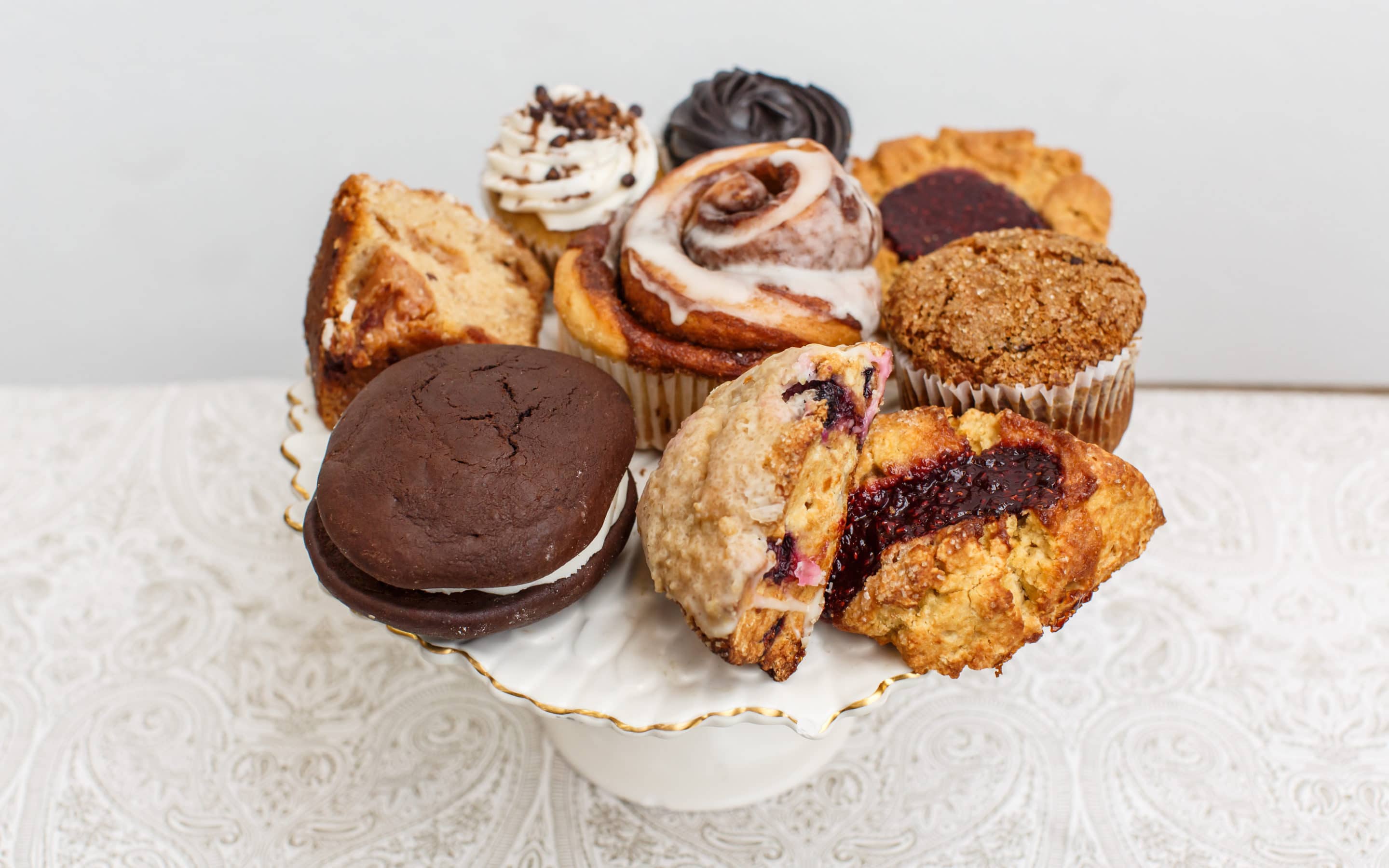 variety of breakfast pastries from Zupan's bakery