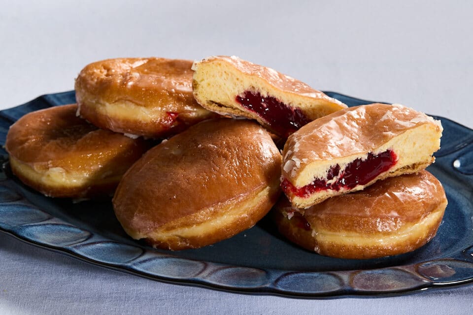 jelly-filled donuts for Hanukkah