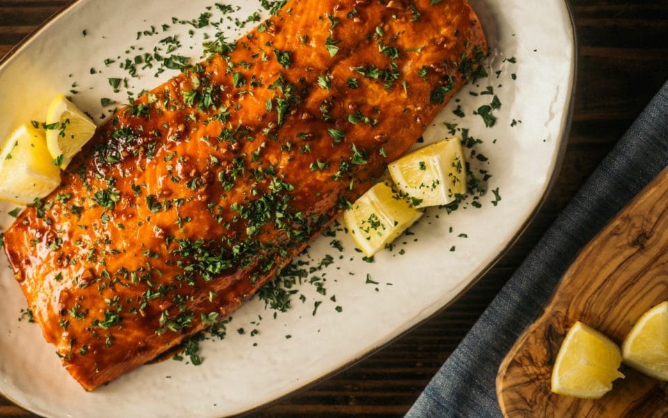 Local Oregon Steelhead trout dinner