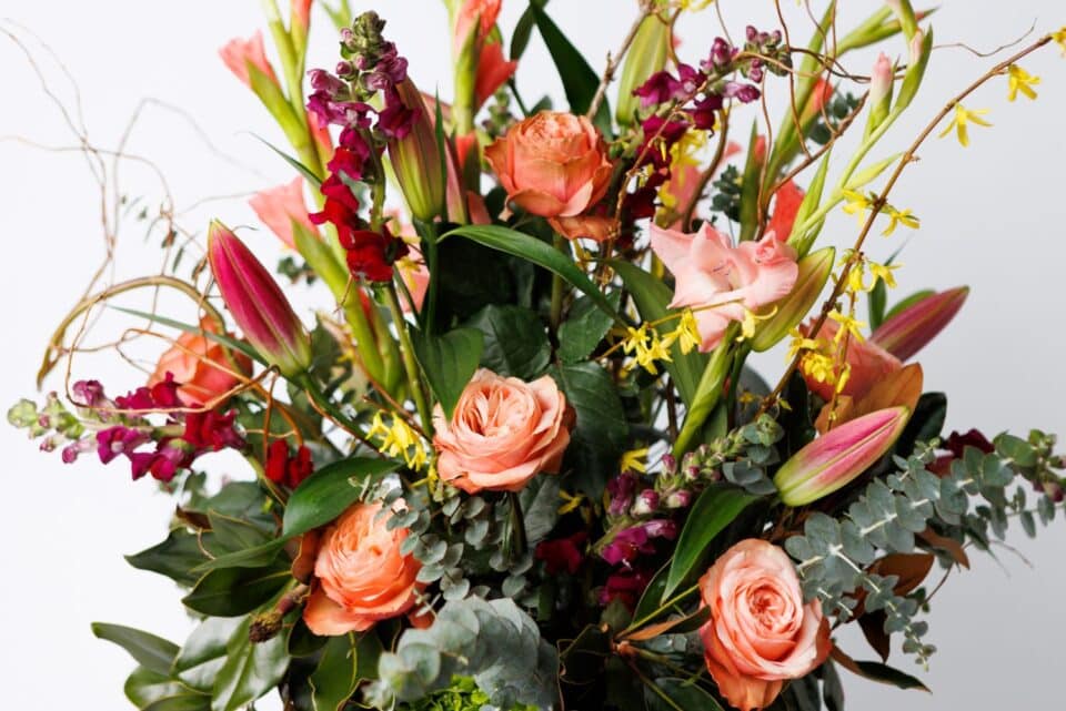 Valentine's Day Orange Rose Bouquet