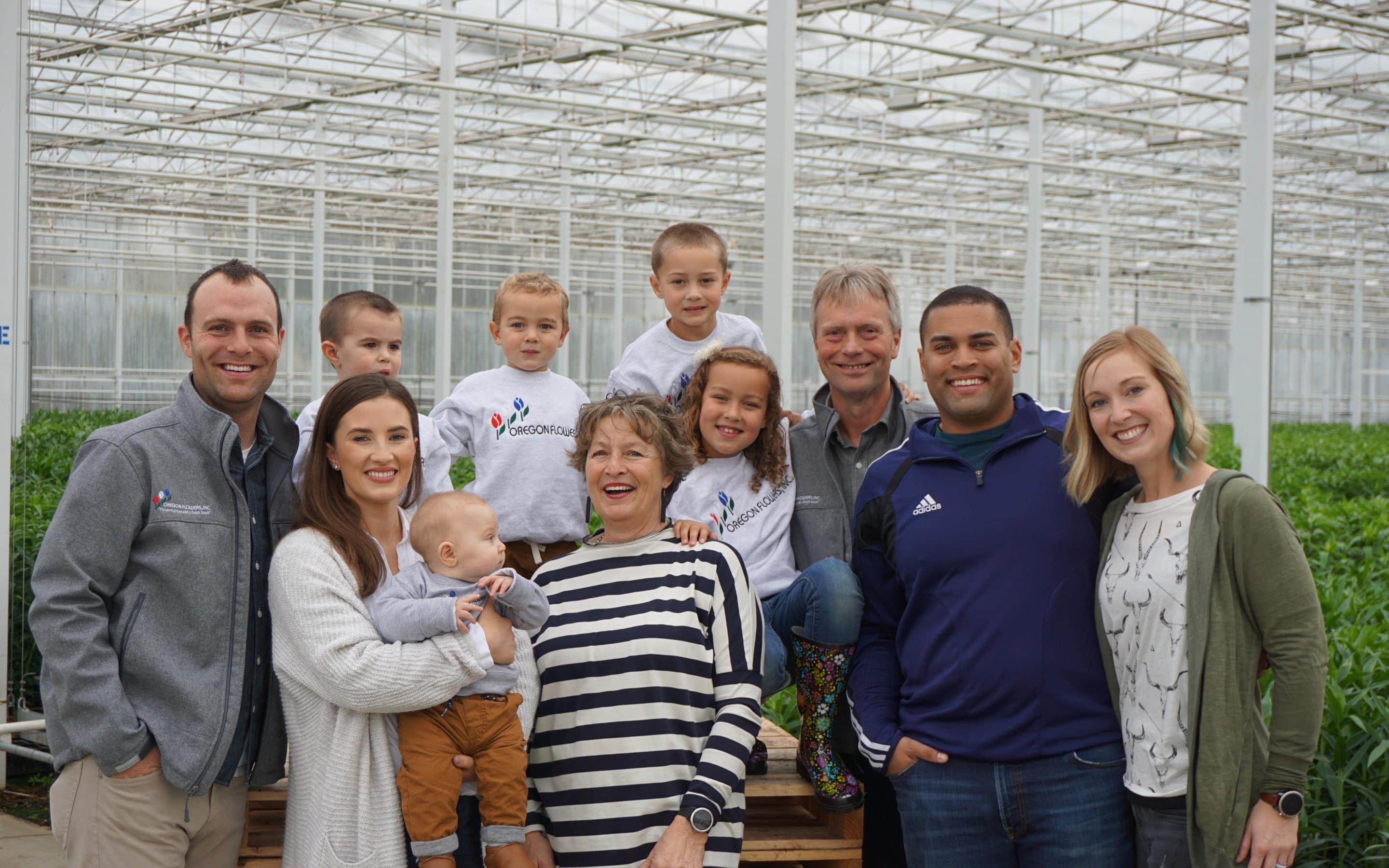 Photo of family who owns Oregon Flowers