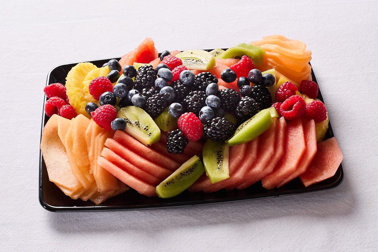 Seasonal fresh fruit shop platter