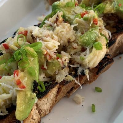 avocado-crab-crostone