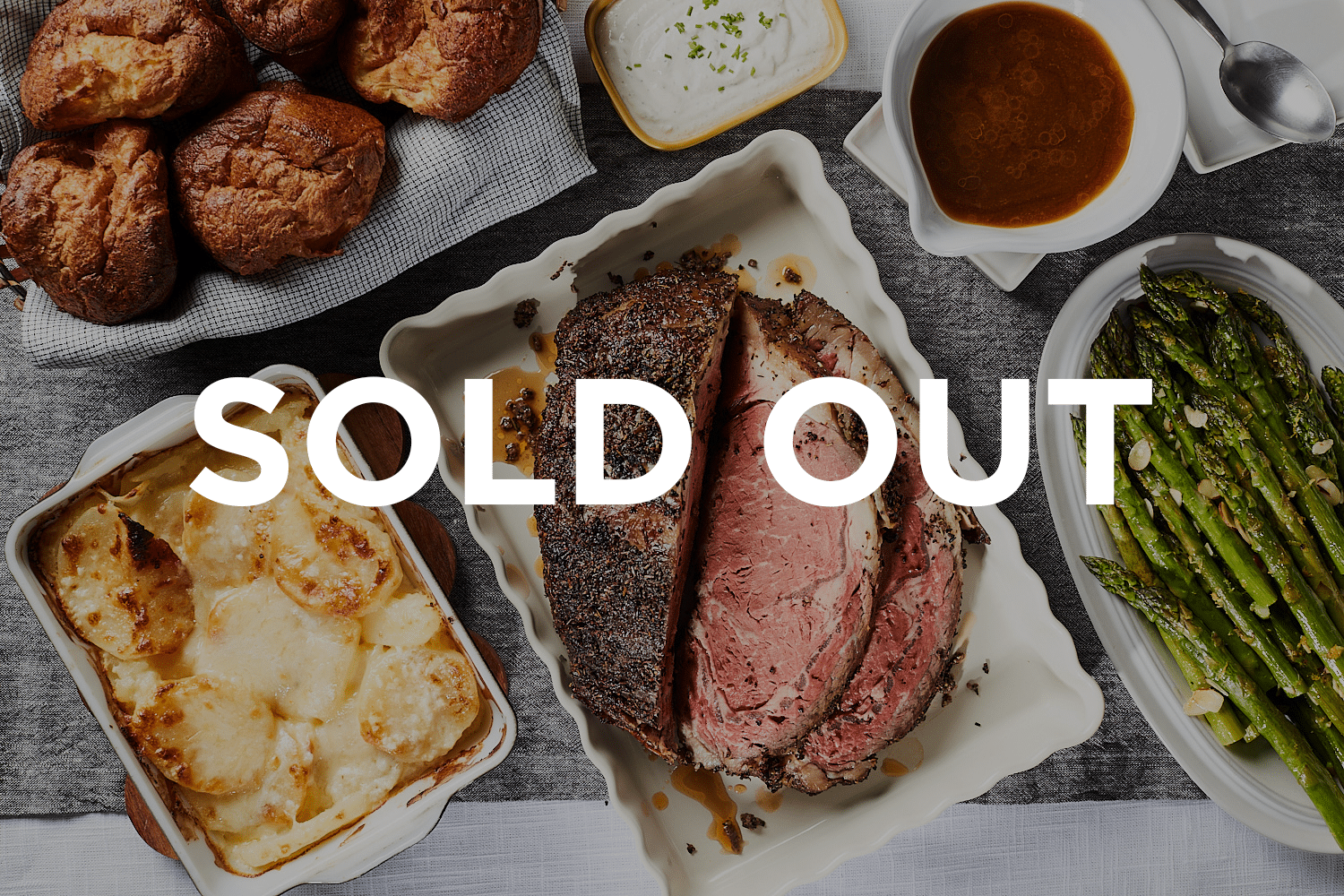 Order Online, Prime Rib Dinner for 4