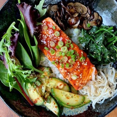 Gochujang Glazed Steelhead Bibimbap WEB