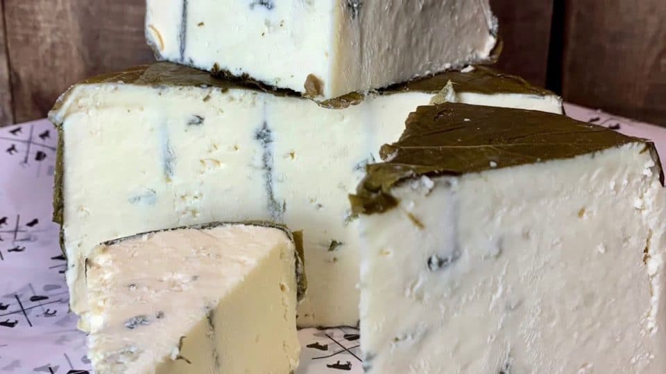 wheel of Rogue River Blue Cheese