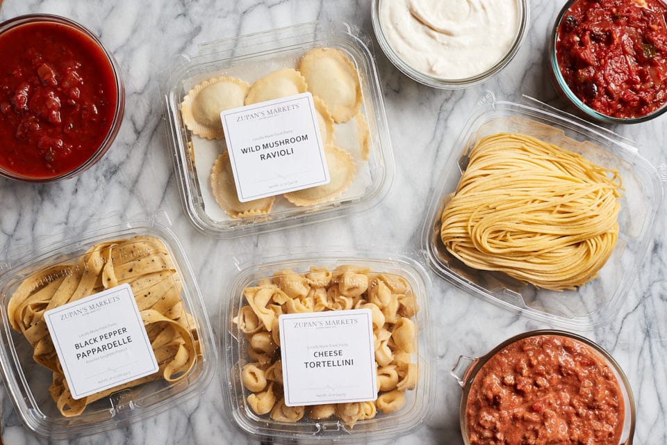 fresh-made pasta from Zupan's Markets Portland grocers