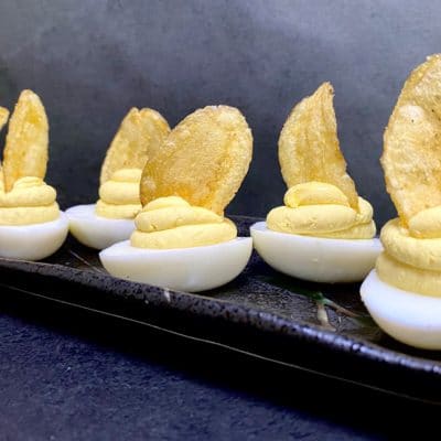 truffle deviled eggs