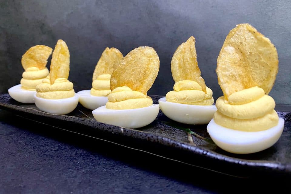 truffle deviled eggs