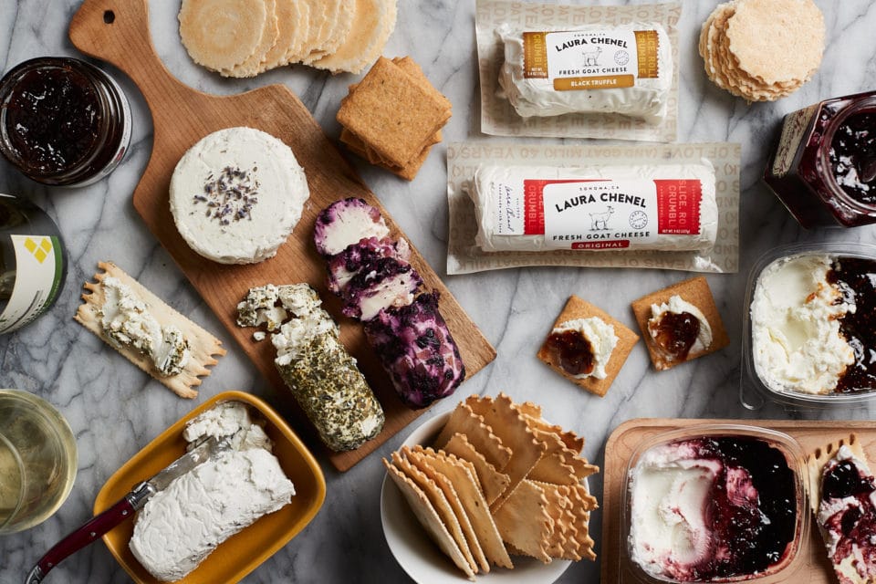 an array of Goat cheeses available at Zupan's Markets