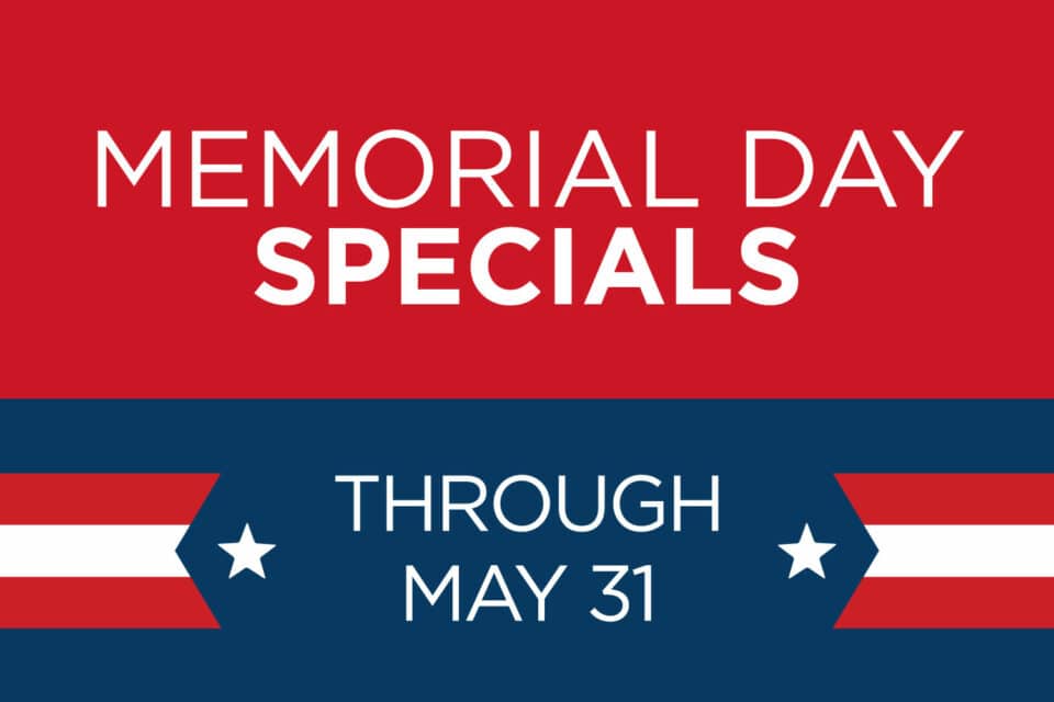 Memorial Day Specials banner for Zupan's