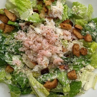 Dungeness Crab and Shrimp Caesar Salad