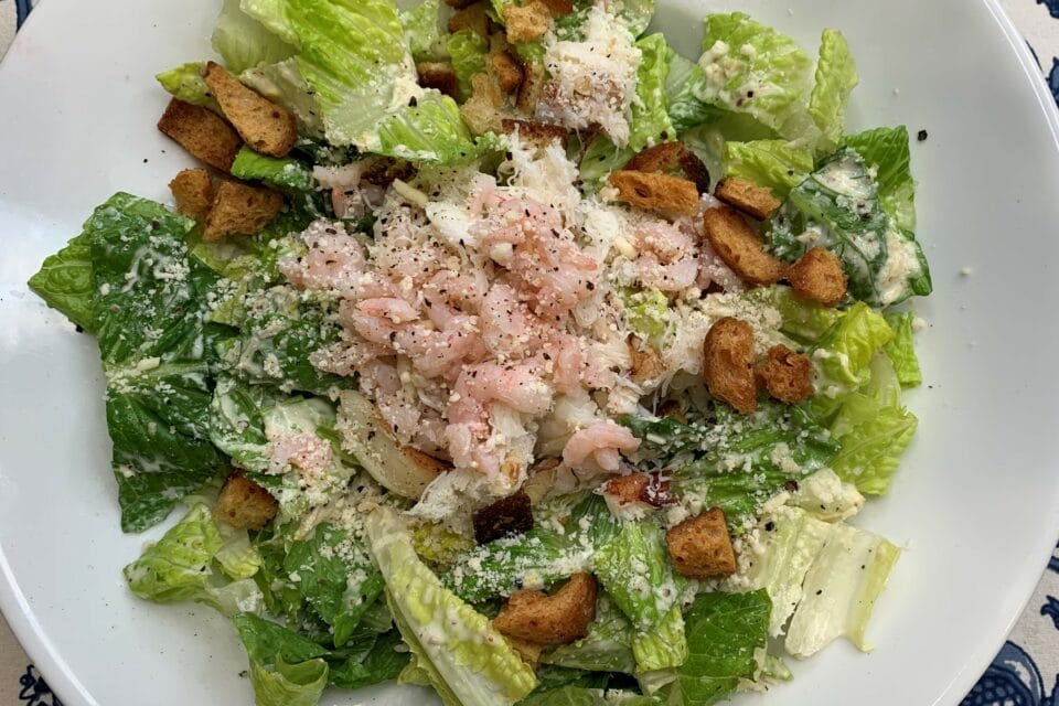 Dungeness Crab and Shrimp Caesar Salad