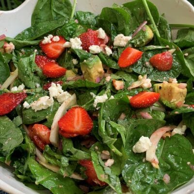 strawberry spinach salad