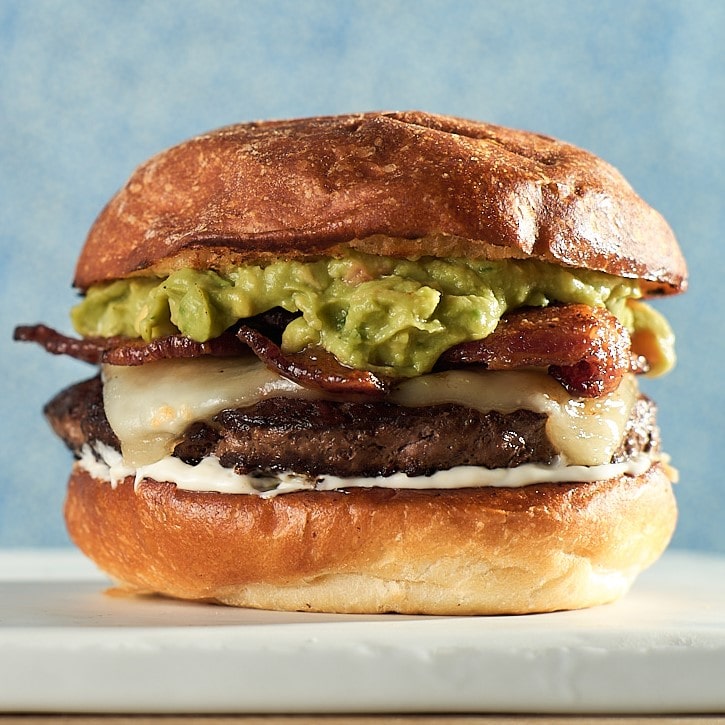 guacamole bacon burger from Zupan's