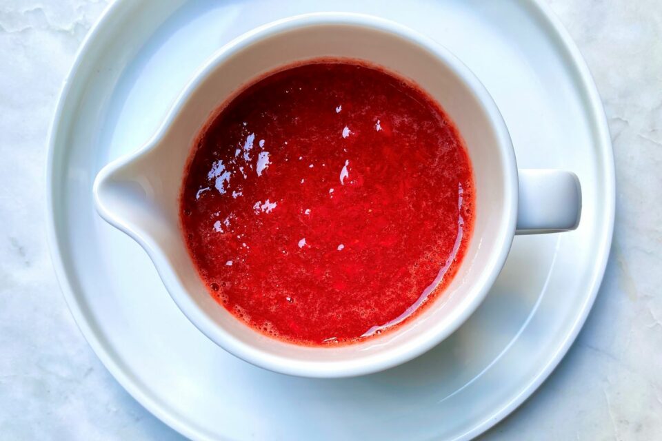 strawberry sauce