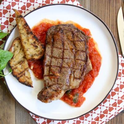 Ribeye steak dinner from Zupan's