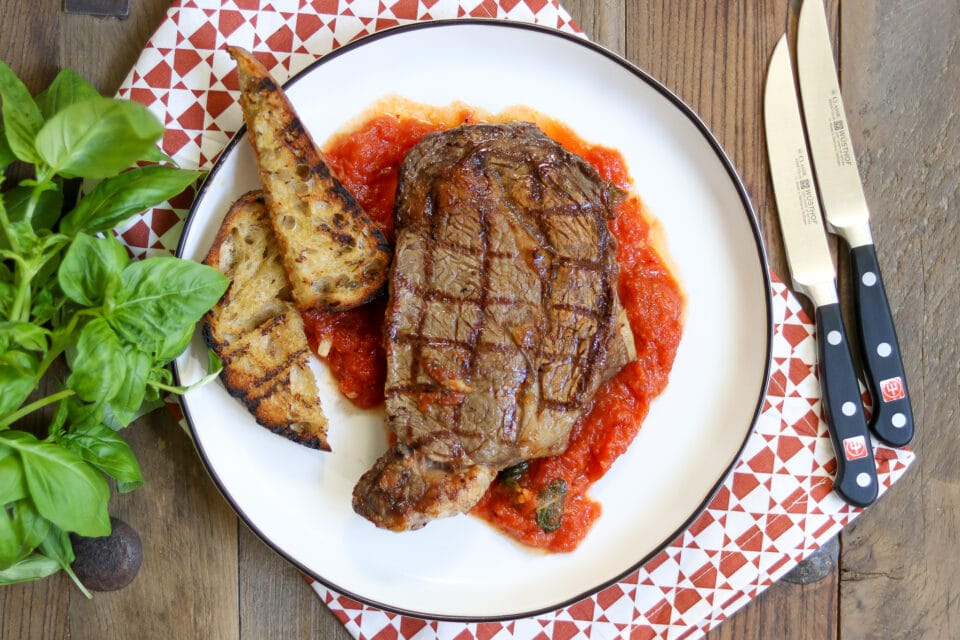 Ribeye steak dinner from Zupan's