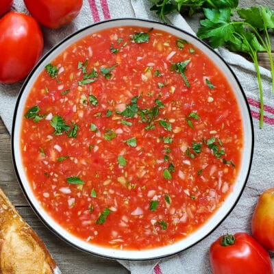 Tomato gazpacho from Zupan's