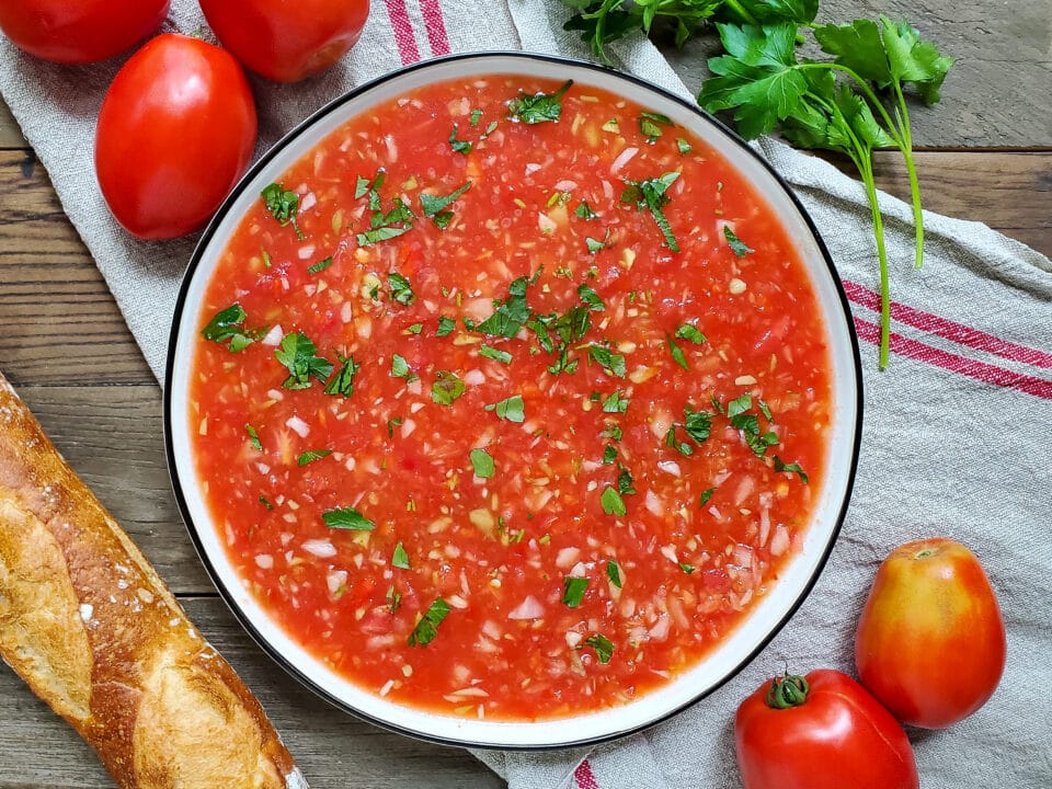Tomato gazpacho from Zupan's