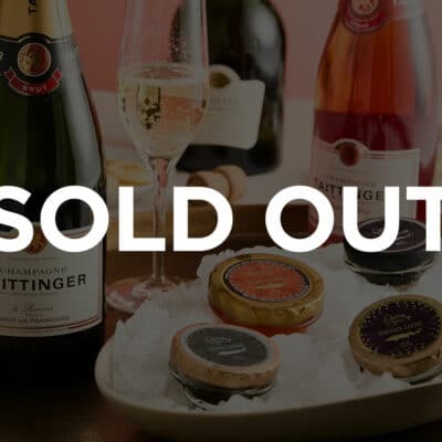 Sold out banner for Zupan's Markets Champagne and Caviar event