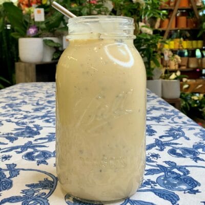 peach smoothie from Zupan's Markets