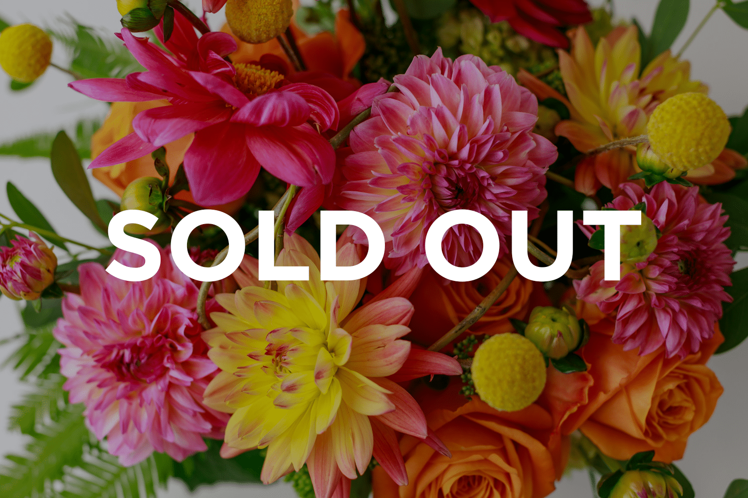 Sold Out floral arrangement for September from Zupan's Markets