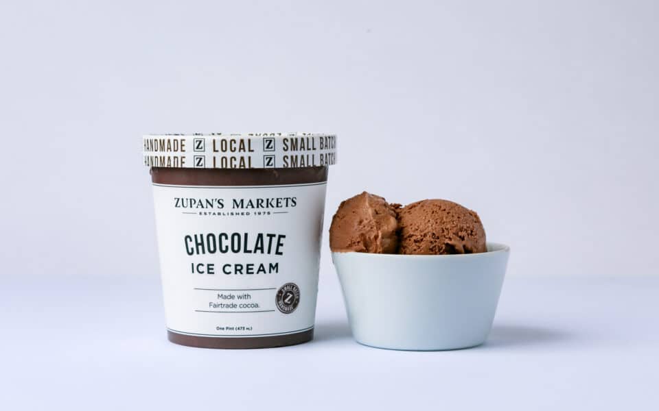 Zupan's Markets chocolate ice cream