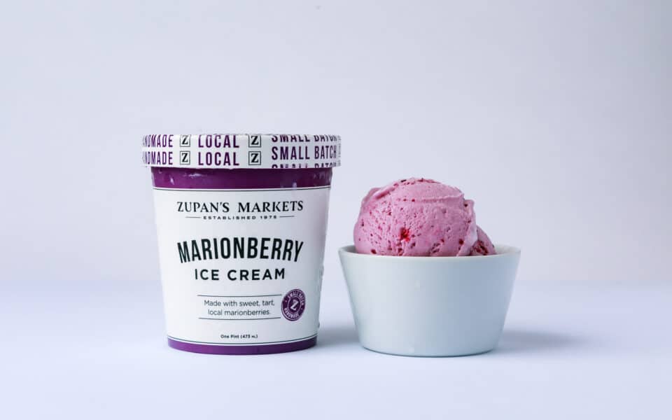 Zupan's Markets Marionberry Ice Cream