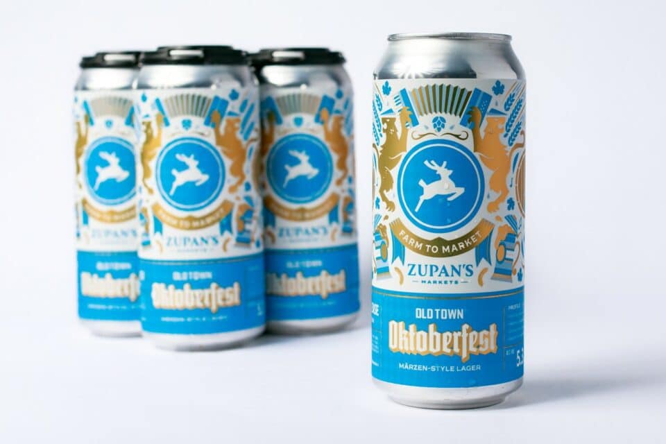 Zupan's Markets Oktoberfest collab beer with Old Town Brewing