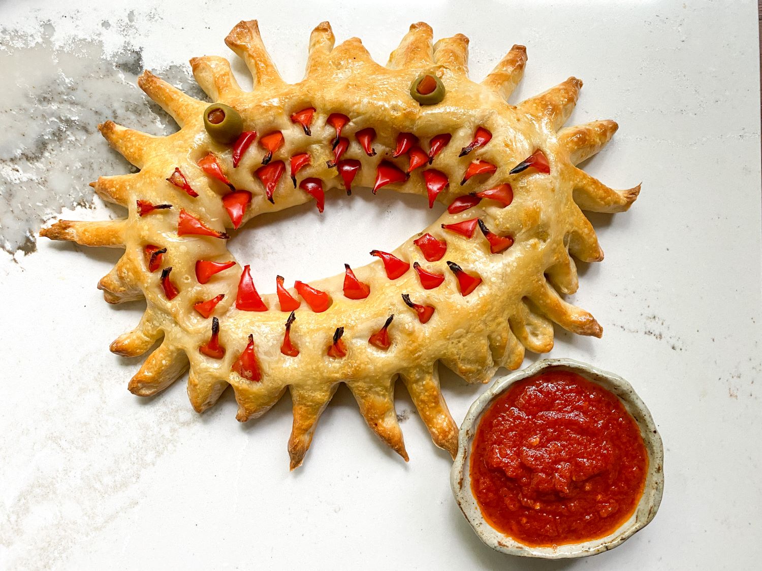 bread monster for Halloween