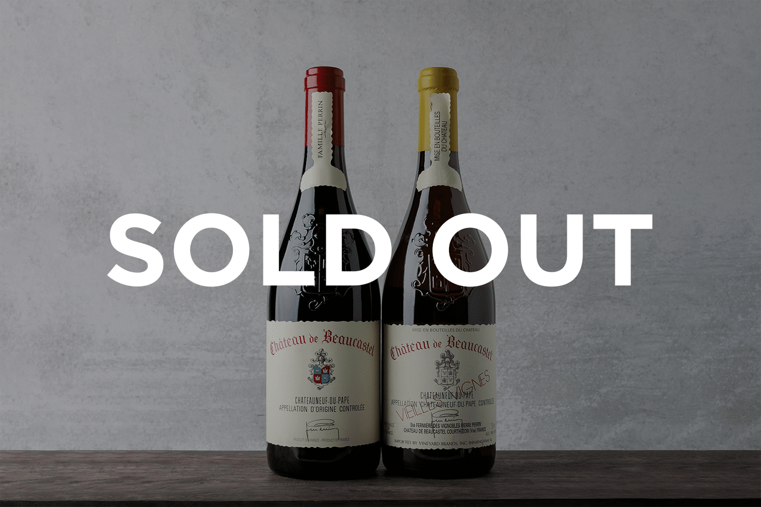 Sold out wines at Zupan's